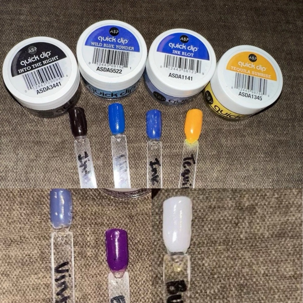 ASP Quick Dip Powder - Variety Of Acrylic Nail Colors For Full Set Manicure